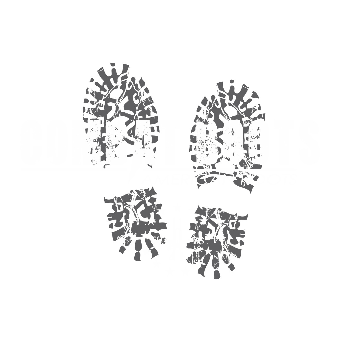 COMBAT BOOTS AMERICAN ROOTS PATRIOTIC T-SHIRT
