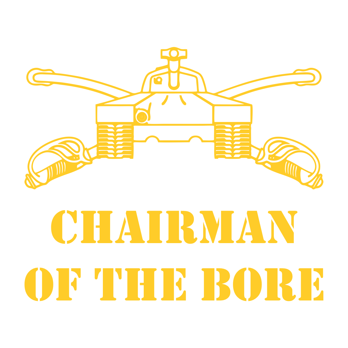 CHAIRMAN OF THE BORE MILITARY T-SHIRT