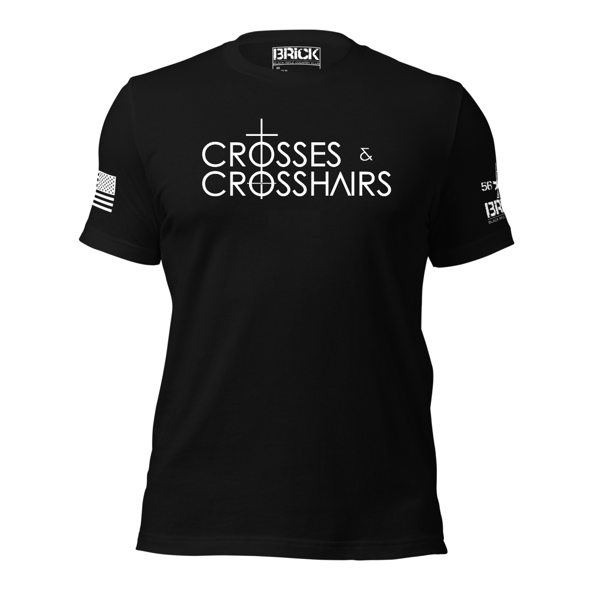 CROSSES AND CROSSHAIRS GRAPHIC T-SHIRT