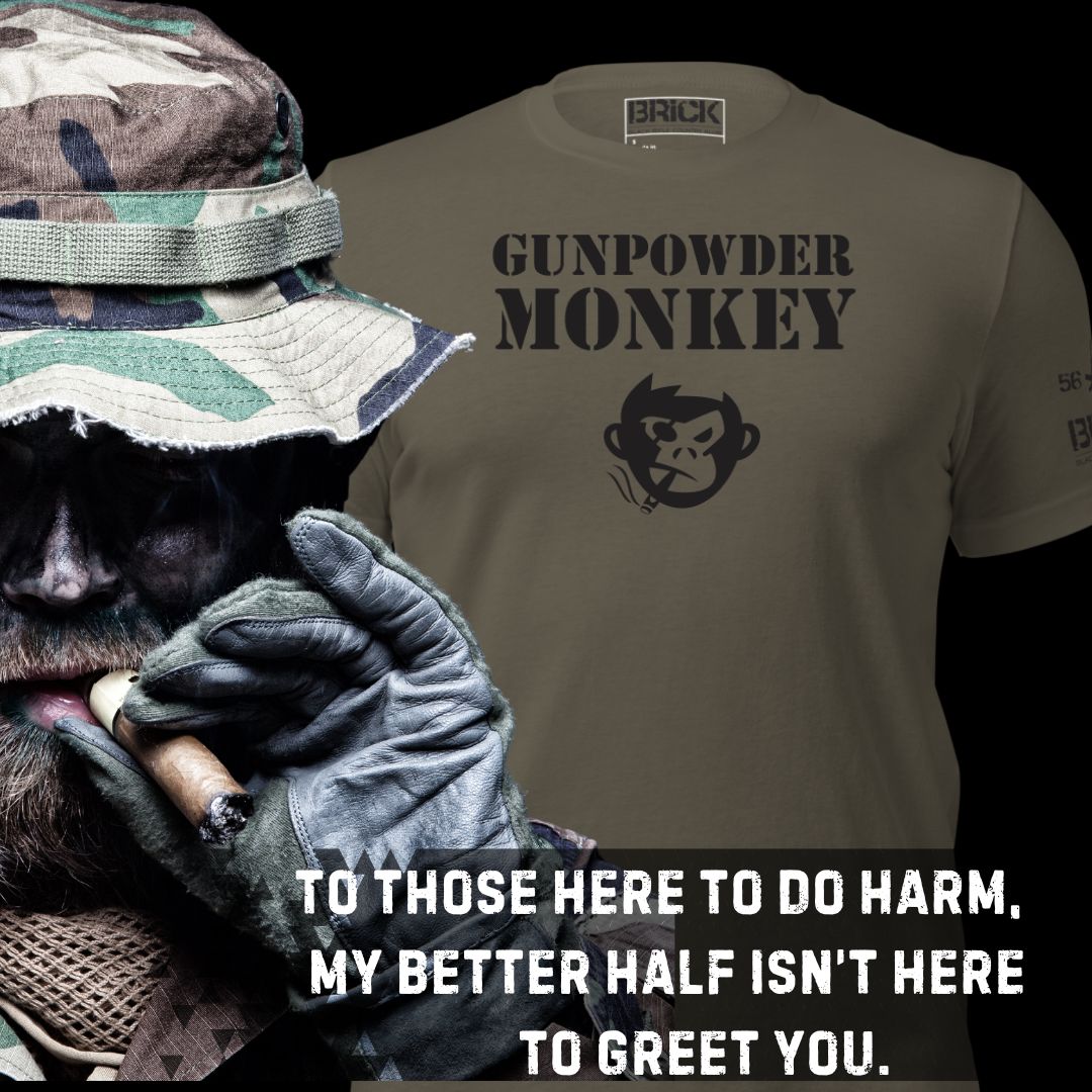 GUNPOWDER MONKEY 2A PATRIOTIC SHIRT