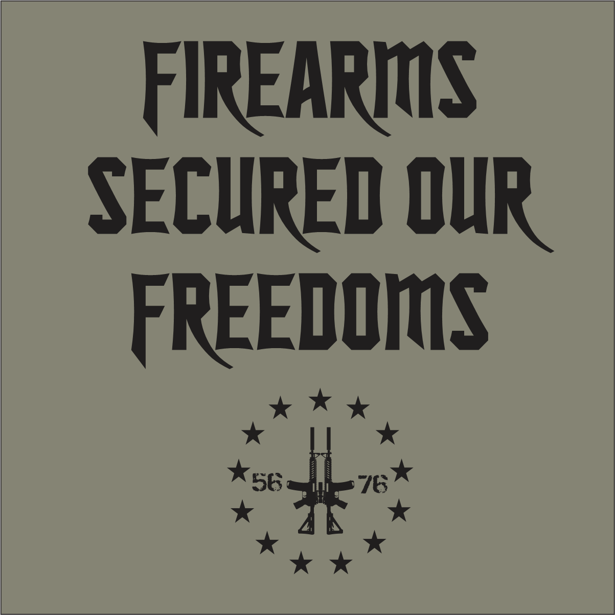 FIREARMS SECURED FREEDOMS 2A SHIRT