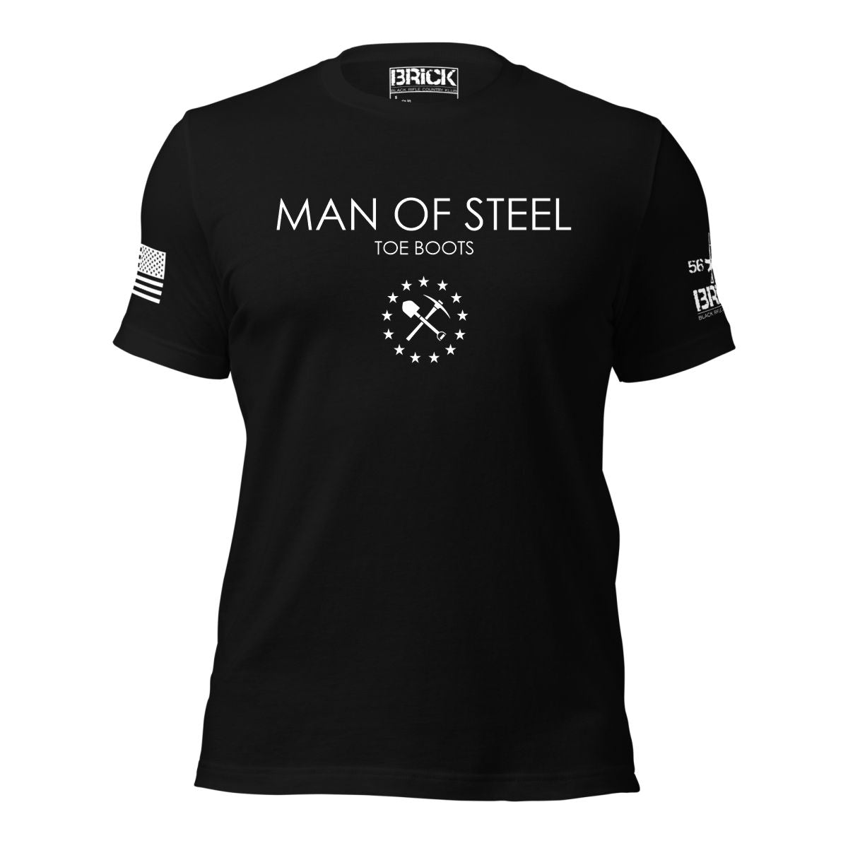 MAN OF STEEL TOE BOOTS GRAPHIC SHIRT
