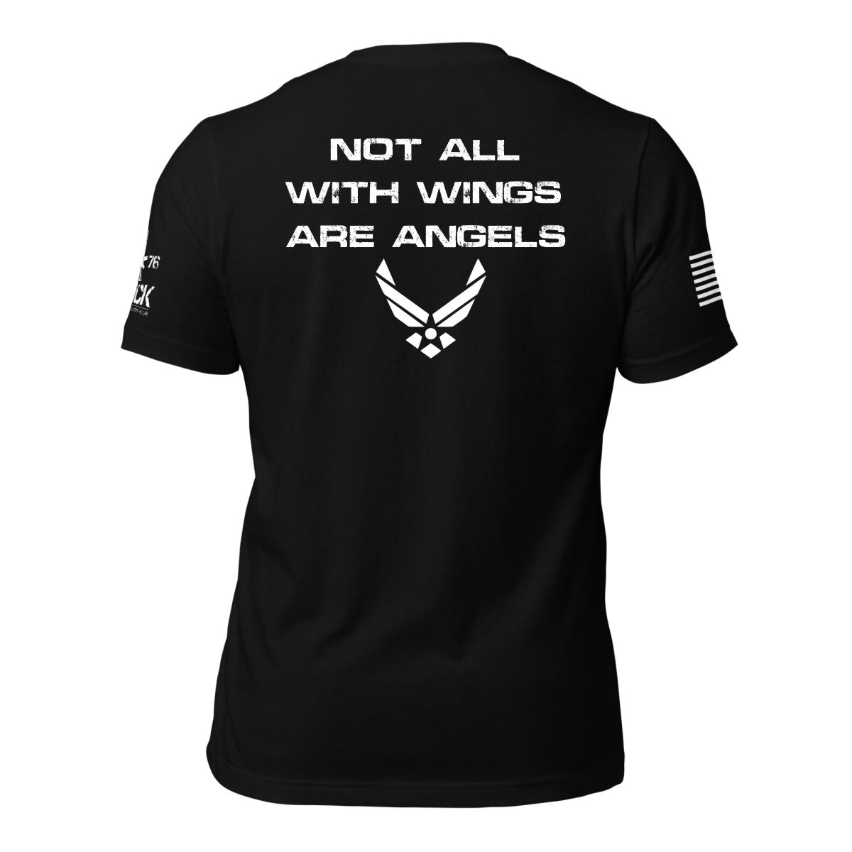 NOT ALL WITH WINGS ARE ANGELS MILITARY SHIRT