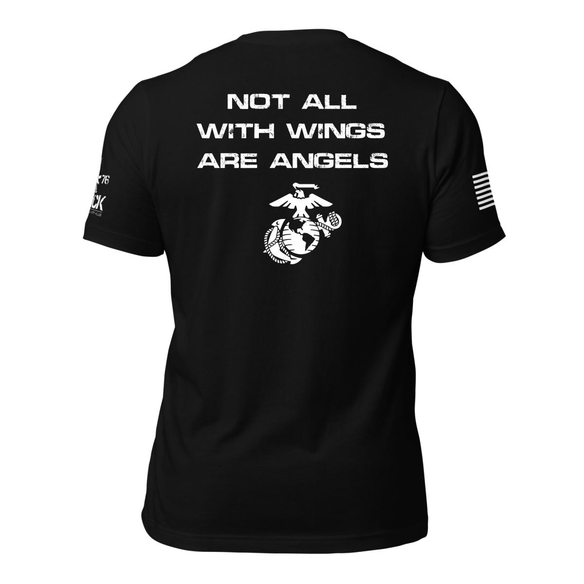 NOT ALL WITH WINGS ARE ANGELS MILITARY SHIRT