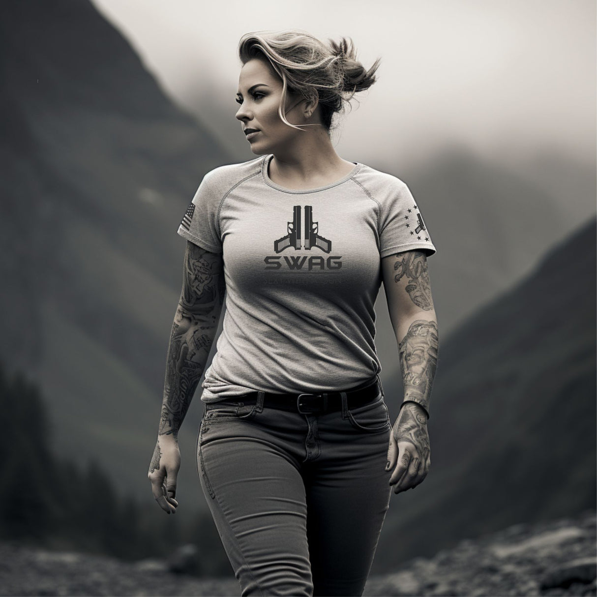 AMERICAN SWAG BABY LOGO SHIRT