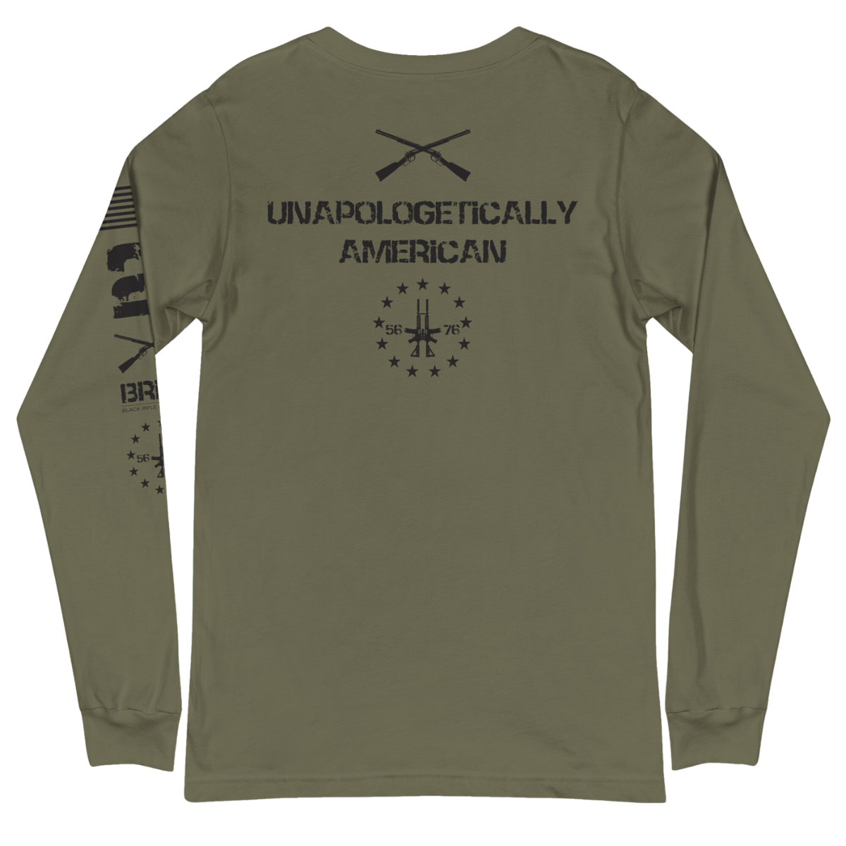 UNAPOLOGETICALLY AMERICAN LONG SLEEVE TEE