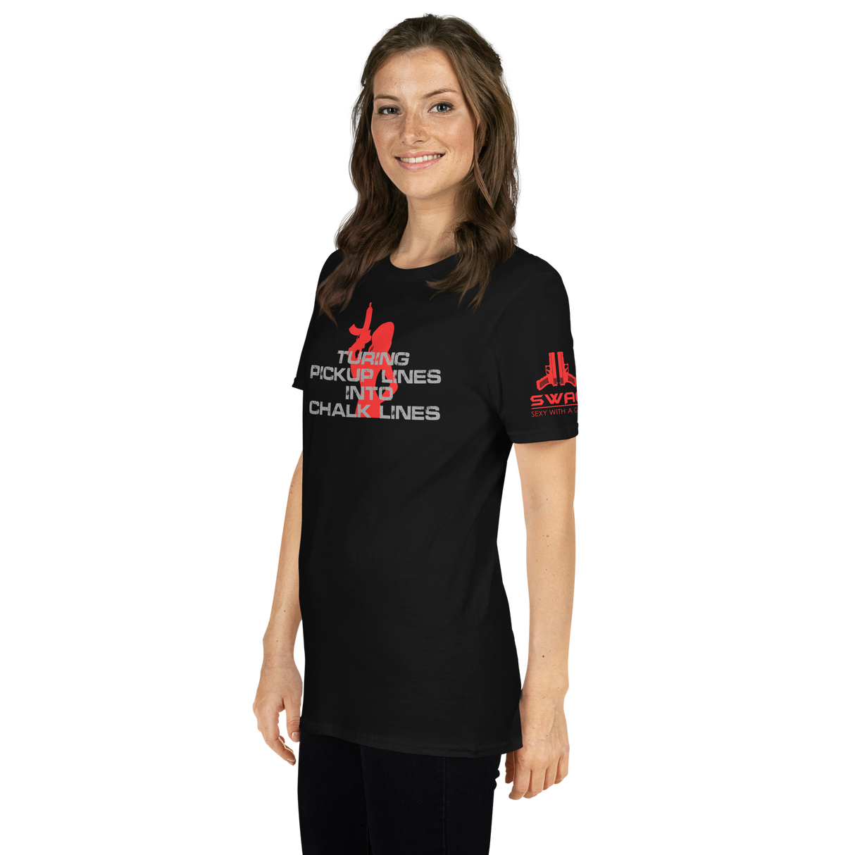 CHALK LINES 2A GAMER GIRL PATRIOTIC SHIRT