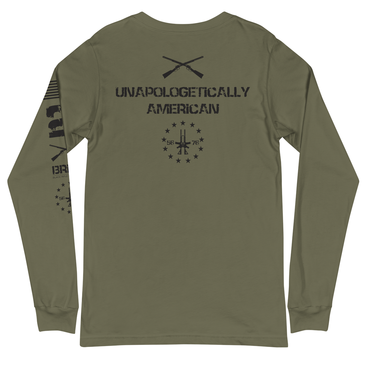 UNAPOLOGETICALLY AMERICAN LONG SLEEVE TEE