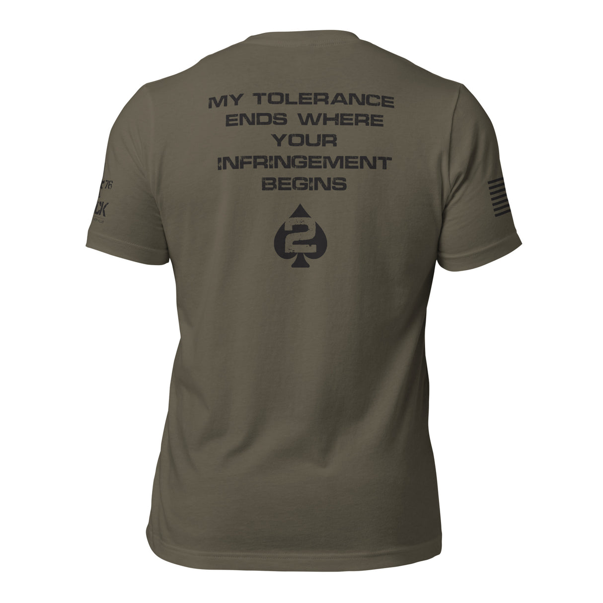 TOLERANCE ENDS WHERE INFRINGEMENT BEGINS – 2A SHIRT