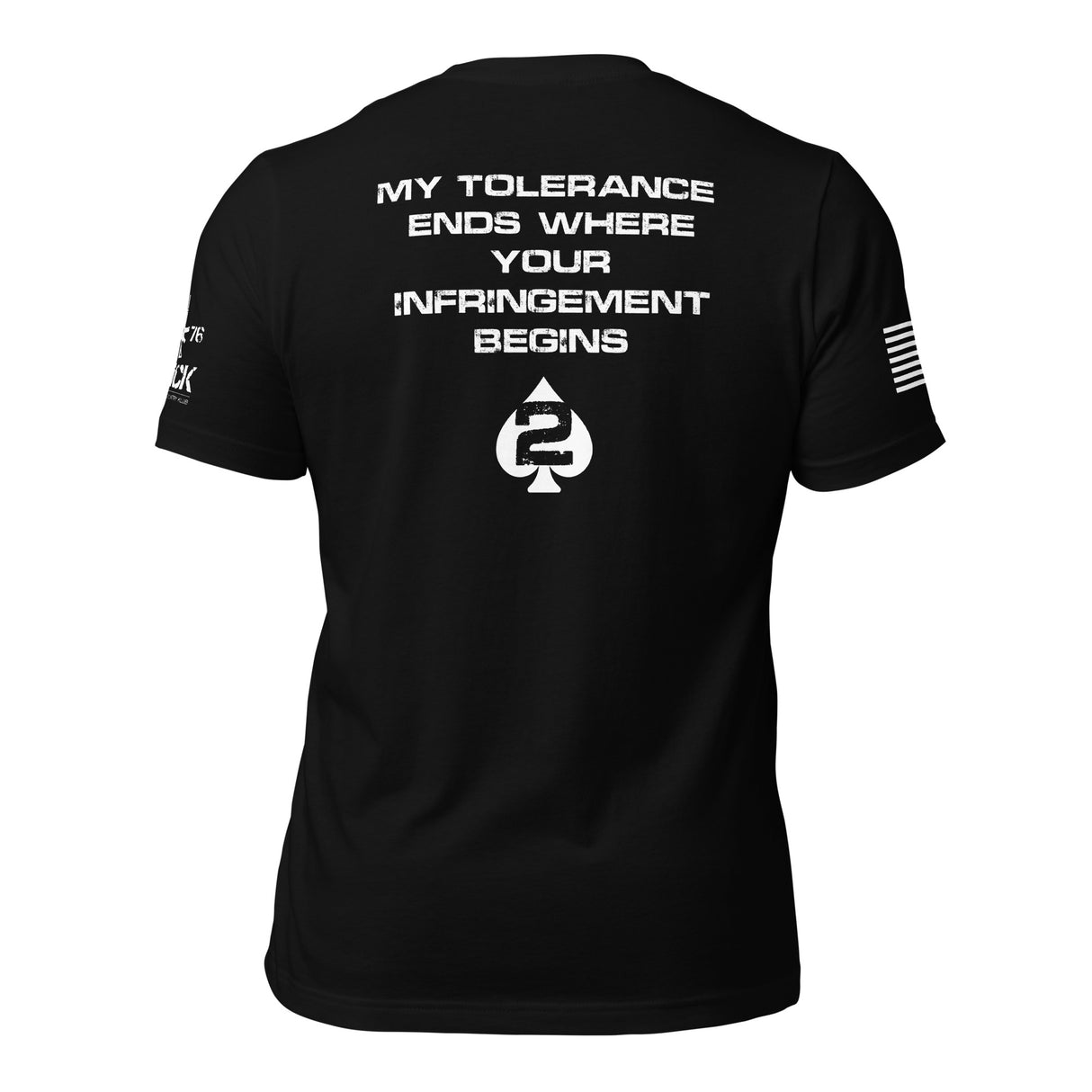 TOLERANCE ENDS WHERE INFRINGEMENT BEGINS – 2A SHIRT