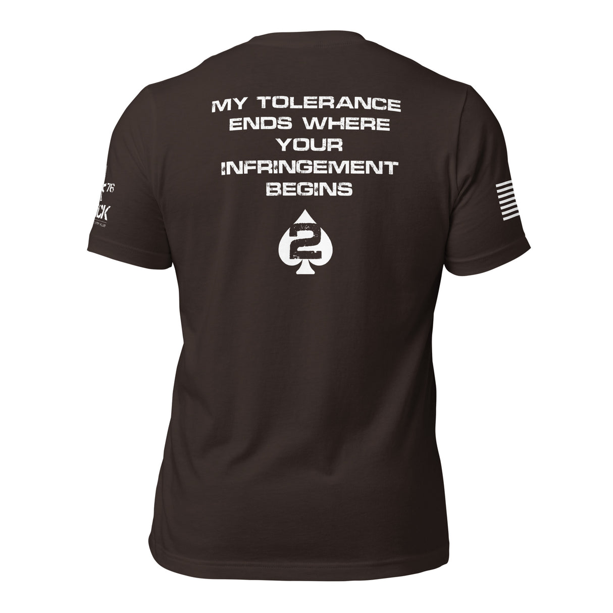 TOLERANCE ENDS WHERE INFRINGEMENT BEGINS – 2A SHIRT