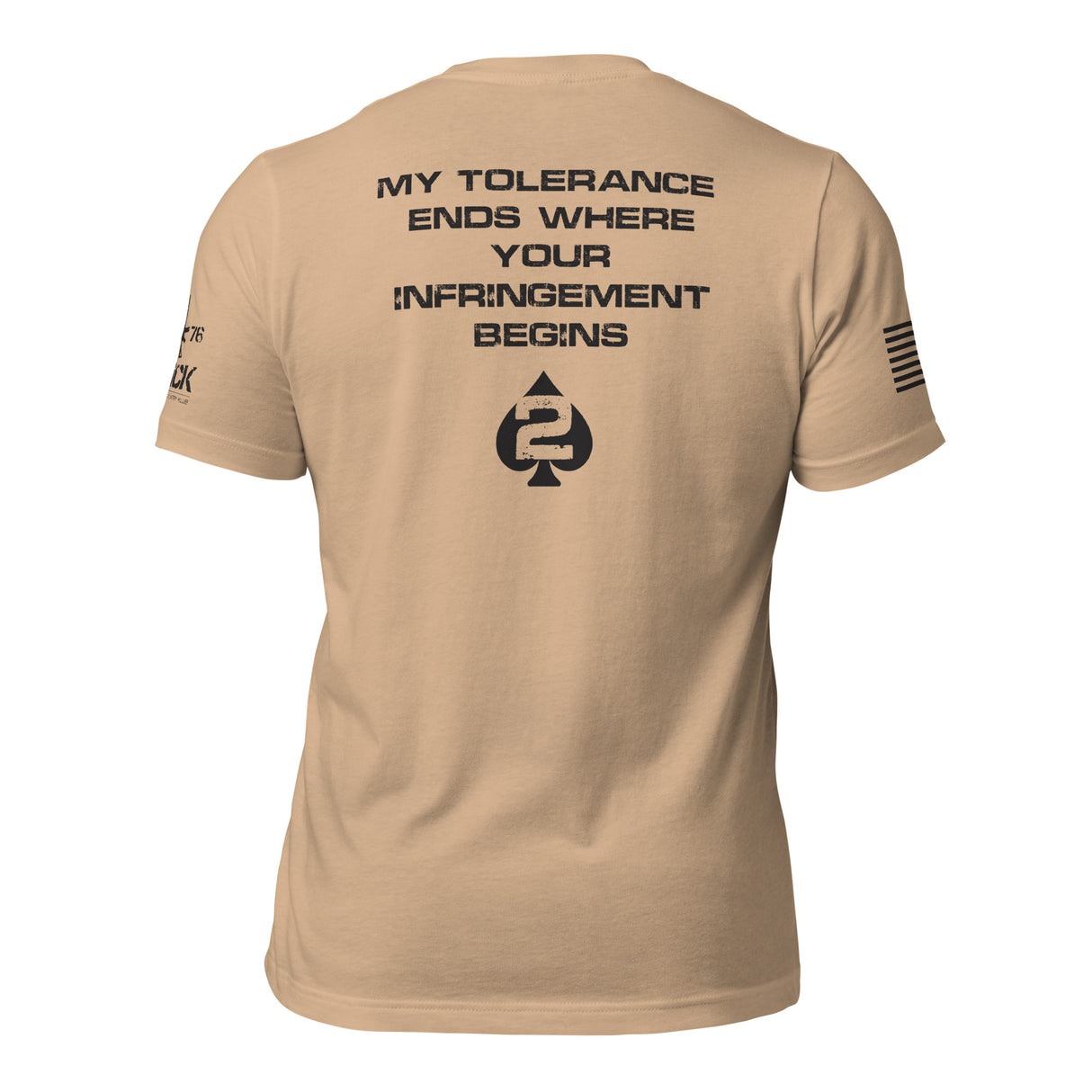 TOLERANCE ENDS WHERE INFRINGEMENT BEGINS – 2A SHIRT