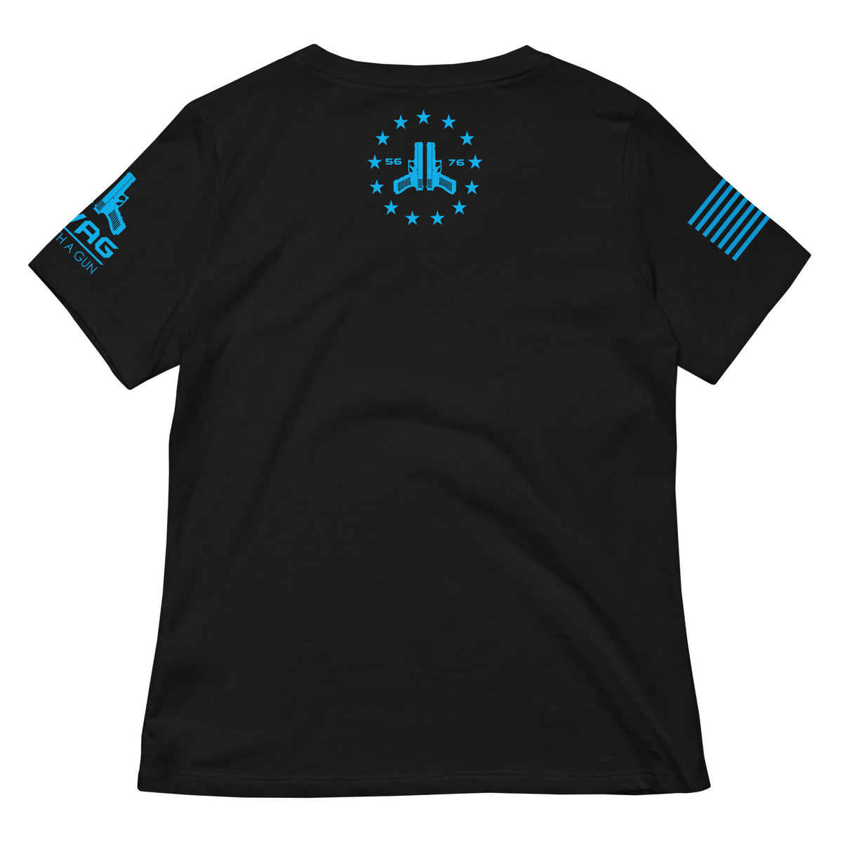 KICK-ASSY WOMENS PATRIOTIC 2A GAMER GIRL SHIRT