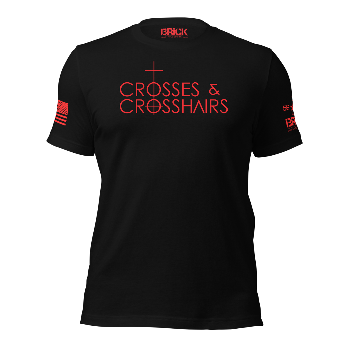 CROSSES AND CROSSHAIRS GRAPHIC T-SHIRT