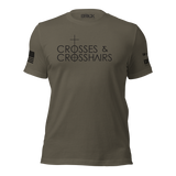 CROSSES AND CROSSHAIRS GRAPHIC T-SHIRT