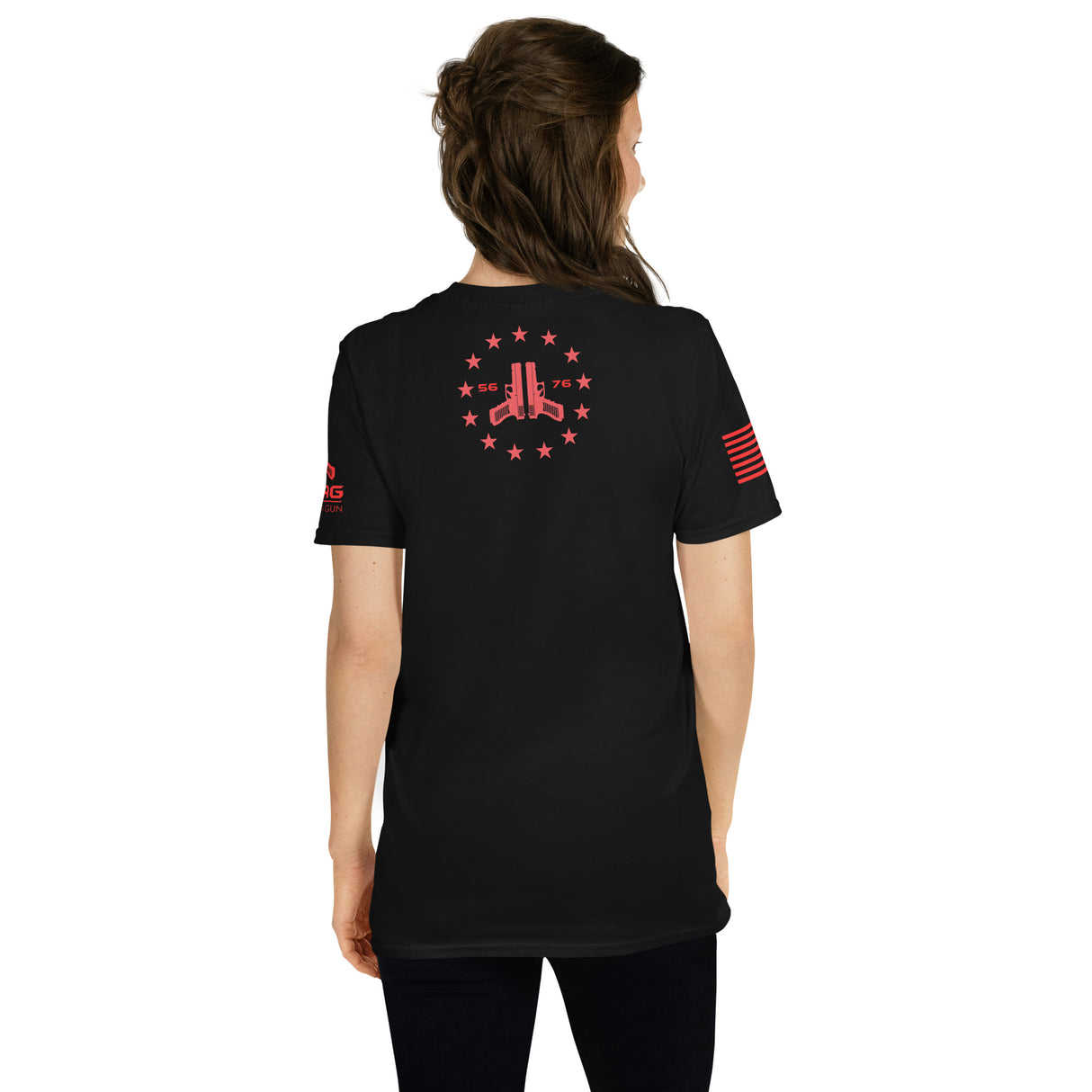 CHALK LINES 2A GAMER GIRL PATRIOTIC SHIRT