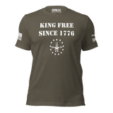KING FREE SINCE 1776 PATRIOTIC TEE SHIRT