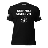 KING FREE SINCE 1776 PATRIOTIC TEE SHIRT